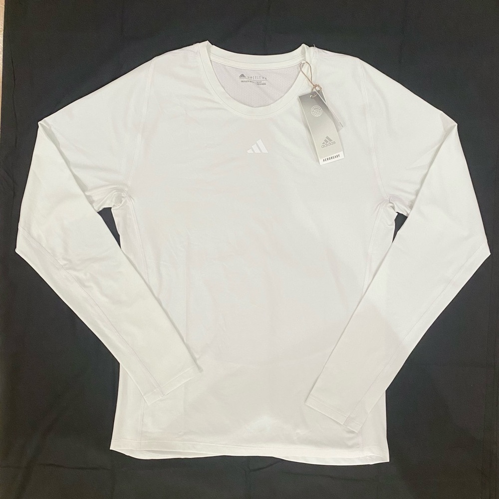 NWT ADIDAS Men’s TechFit Compression Training Long-Sleeve Tee Shirt HP0640